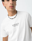 T-shirt com Estampado Traseiro - Branco