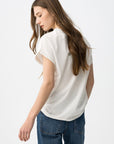 T-shirt com Aplicações - Branco