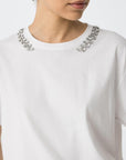 Camiseta con apliques - Blanca