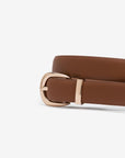 Cinto Efeito Pele - Castanho
