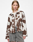Casaco Cow Print - Castanho