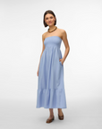 Vestido Midi - Azul Claro