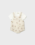 Conjunto de mono beige