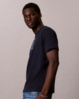 T-shirt com Logo - Marinho