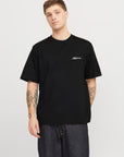 T-shirt com Estampado Traseiro - Preto