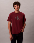 T-shirt com Logo - Bordo