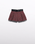 Calções Tweed - Vermelho