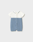 Babygrow de Malha - Azul Médio