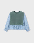 Blusa Combinada - Verde