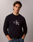 Sweat com Logo - Marinho