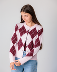 Cardigan de Malha - Rosa
