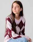 Cardigan de Malha - Rosa