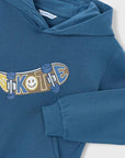 Hoodie com Capuz - Azul Médio