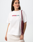 T-shirt com Estampado Traseiro - Branco