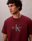 T-shirt com Logo - Bordo