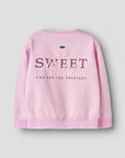 Sweat com Estampado Traseiro - Rosa