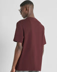 T-shirt com Logo - Bordo