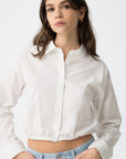 Camisa Cropped - Branco