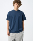 T-shirt com Estampado Traseiro - Marinho