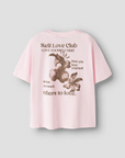 T-shirt com Estampado Traseiro - Rosa