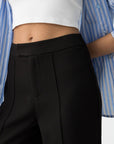 Calças Wide Leg - Preto