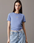 T-shirt Cropped - Azul Claro
