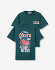 T-shirt com Estampado Traseiro - Verde