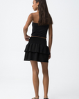 Falda con volantes - Negra