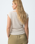 Top con apliques - Beige