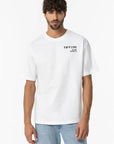 T-shirt com Estampado Traseiro - Branco