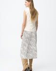 Vestido Combinado - Bege