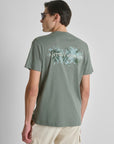 T-shirt com Estampado Traseiro - Verde