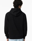 Hoodie com Estampado Frontal - Preto