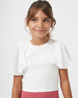 T-shirt Combinada - Branco