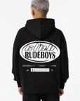 Hoodie com Estampado Traseiro - Preto