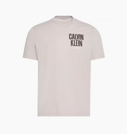 T-shirt com Estampado Traseiro - Bege