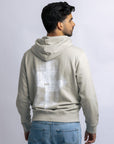 Hoodie com Estampado Traseiro - Bege