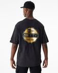 T-shirt com Estampado Traseiro - Preto