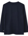 Sweatshirt com Logo Boss - Marinho