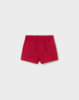 Calções em Tecido - Vermelho
