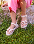 Sandalias brillantes - Beige