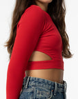 Top Cut Out - Vermelho