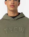 Hoodie com Bordado Frontal - Verde