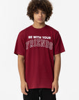 T-shirt Estampada - Bordo