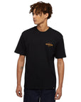 T-shirt com Estampado Traseiro - Preto