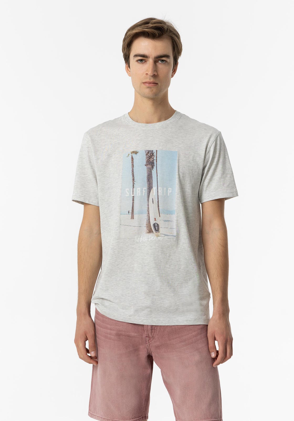 T-shirt Estampada - Cinza