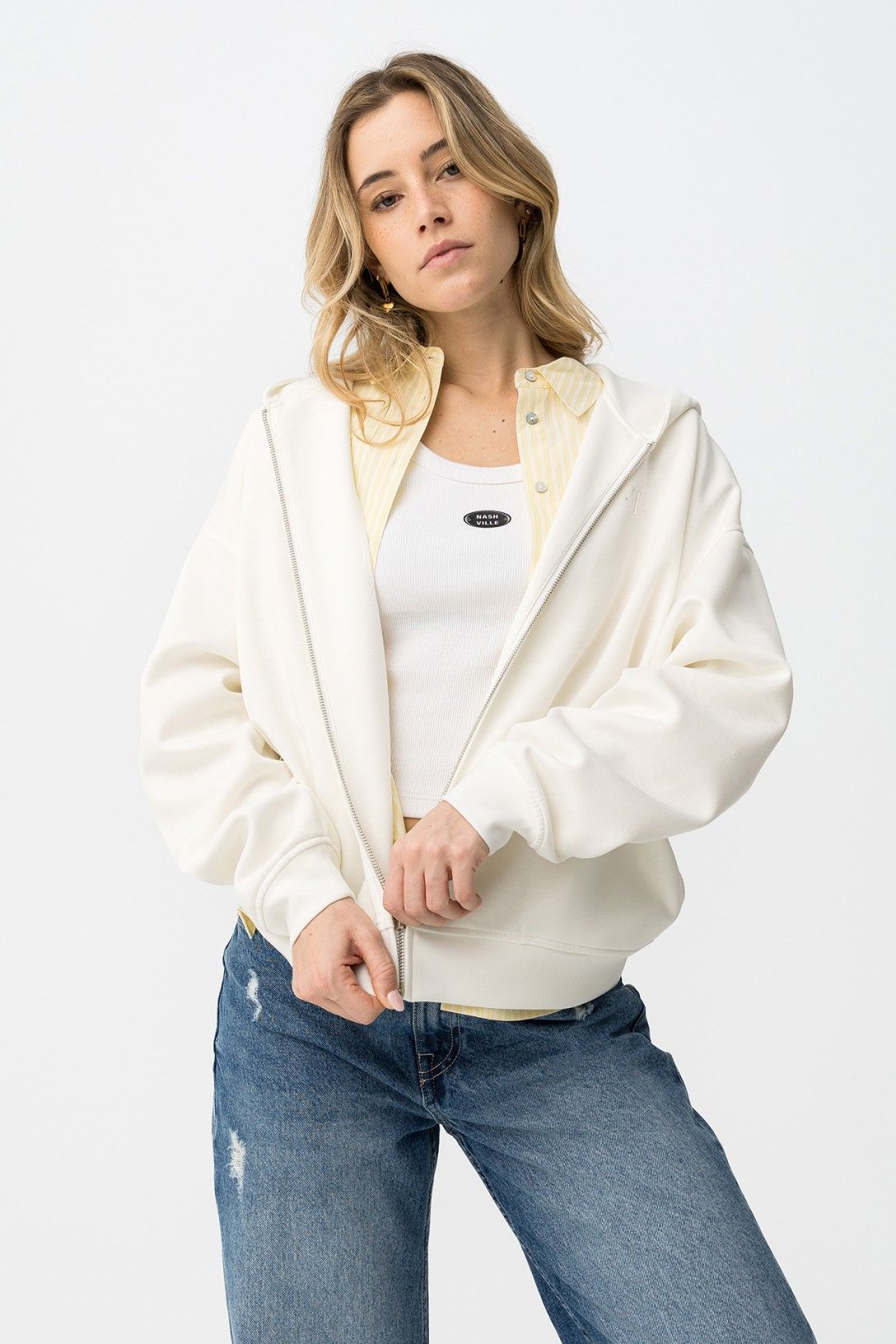 Casaco de Fato de Treino - Branco