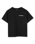 T-shirt com Estampado Traseiro - Preto
