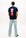 T-shirt com Estampado Traseiro - Marinho