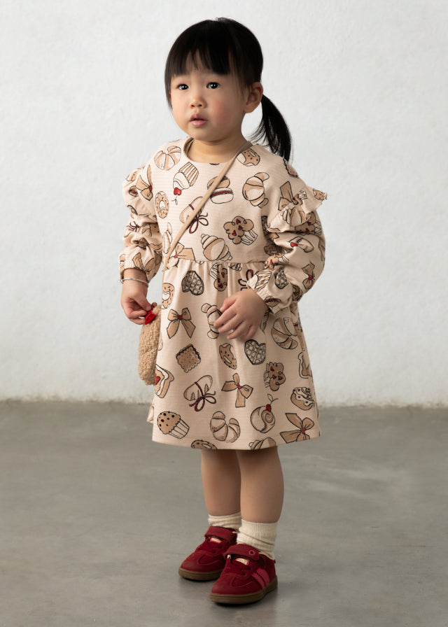 Dress with Handbag - Beige
